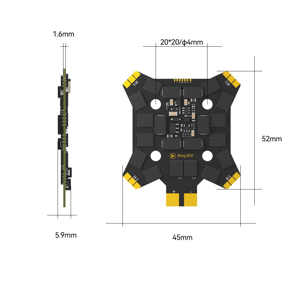 iFlight Borg Mini H7 (ICM42688 - Fpv Drone Antenna 评论和价格