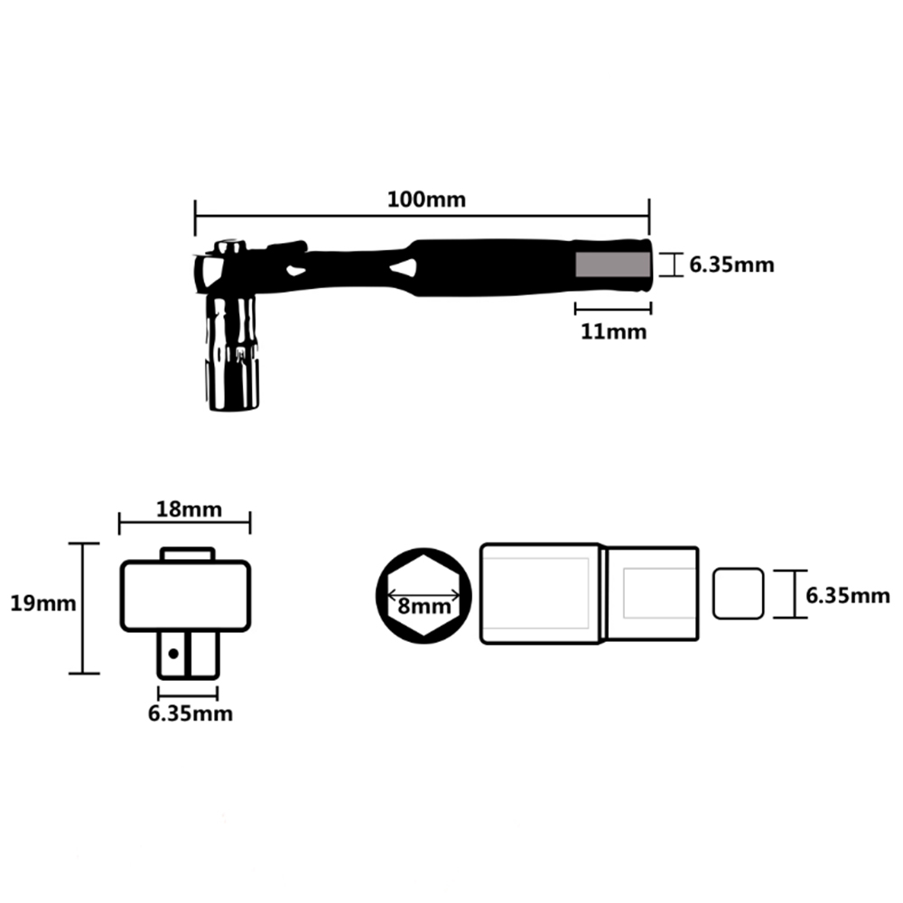 GEMFAN WL-06 1/4 ratchet wrenc - Fpv Drone Tool Kit 评论和价格